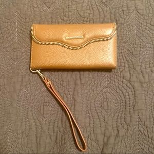 Rebecca Minkoff clutch with iPhone charger